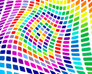 Obraz premium Abstract mosaic rainbow design