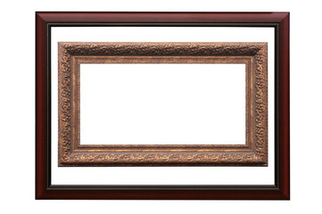 Frame for picture from baguette on white