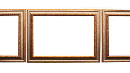 Fototapeta premium Frames for picture from baguette on white