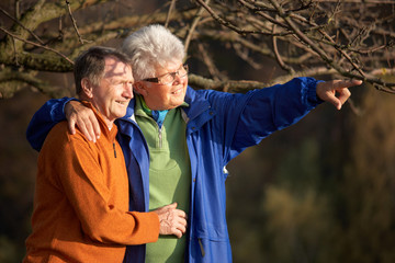 senior couple in autum series