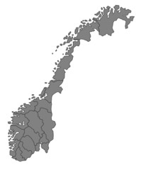 Karte Norwegen