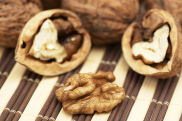 Several walnuts