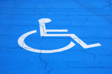 handicapped parking lot