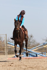 cavalière sur son cheval