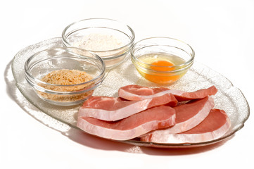 Panierte Schnitzel (mis en place)