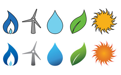 Elemental Icons - Vector Format