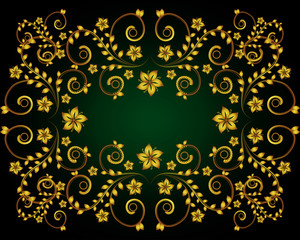 Abstract background with flower ornament