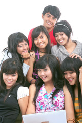 Obraz premium group of young people