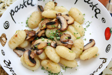gnocchis mit champignons