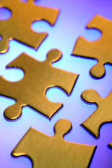 Fototapeta premium Jigsaw puzzle pieces