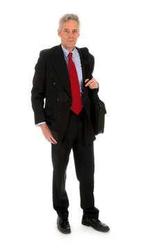 Business man with laptop