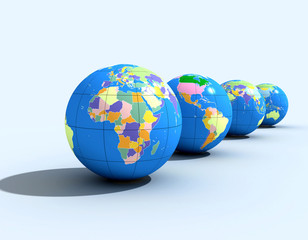 Fototapeta premium political globes