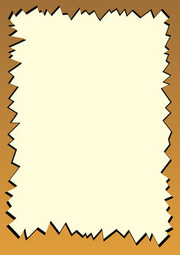 hintergrund mit rahmen mit gezacktem rand