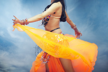 Belly dance outdoors
