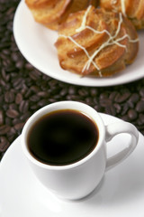 coffee and cream cake