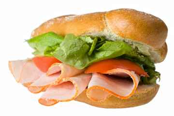 Detail eines Sandwiches