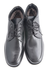 man shoes on white