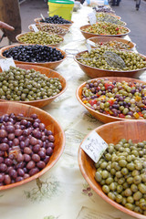 olives au marché