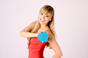 young blonde offers a media