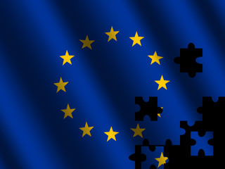 EU flag jigsaw