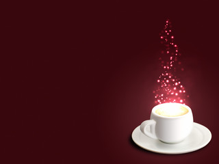 cup of coffe with spangles