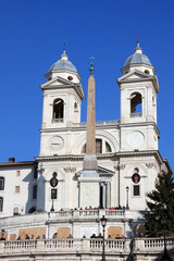 Fototapeta na wymiar Trinita dei Monti, Piazza di Spagna; Rom