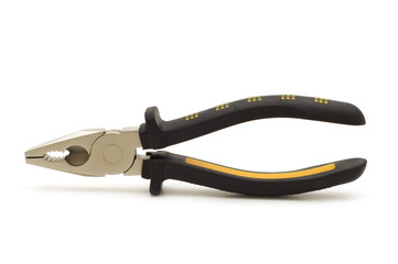 single pliers on white background