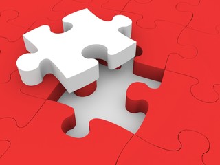 Fototapeta premium Jigsaw puzzle