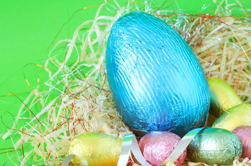 Easter chocolate eggs