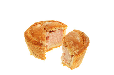 Cut pork pie