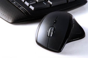 Close up of keyboard and mouse
