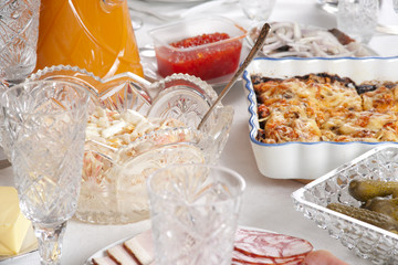 Festive table arrangement