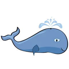 Tuinposter Cartoon walvis © fejas