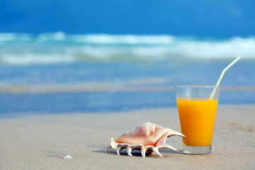 Glass of orange juice