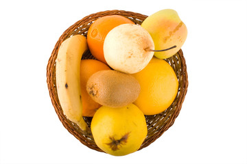 Fresh fruits in a basket