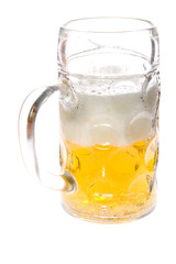 Beer mug on white background