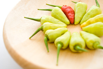 red and yellow chili - friendship/team work