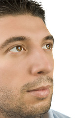 Young male eyes