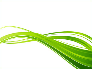 Green ecology wave background template
