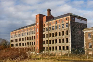Foto op Plexiglas the old abandoned factory mill © stephen jones