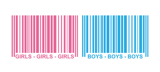 "Girls & Boys" Strichcode