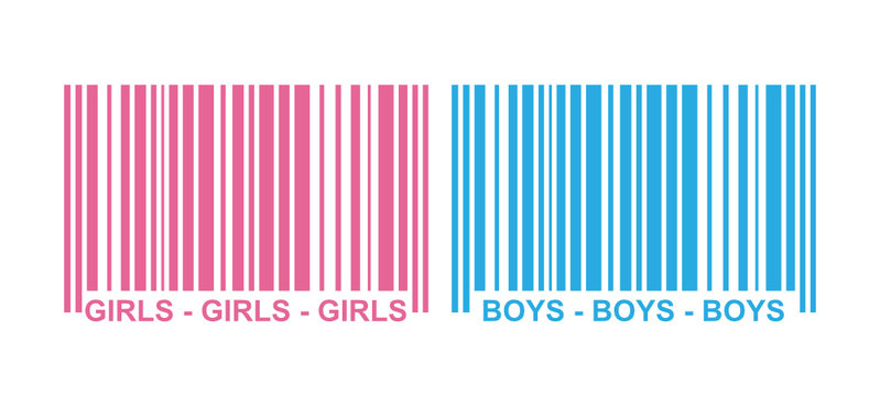 "Girls & Boys" Strichcode