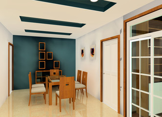 a kind of interior design plan