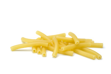 maccheroni pasta isolated on white