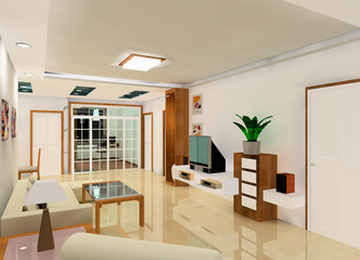 a kind of interior design plan