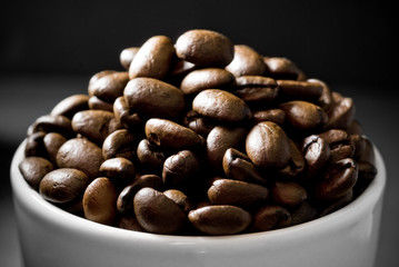 Coffee Cups With Beans