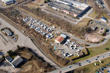 Naklejka premium Campement