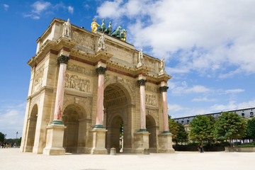Fototapeta na wymiar Arc de Triomphe du Carrousel