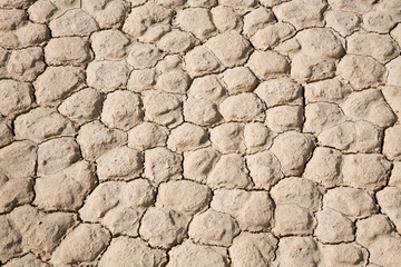 Dry Mud Cracked Desert Ground Background Pattern