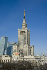 Fototapeta na wymiar palace of culture and science landmark of Warsaw